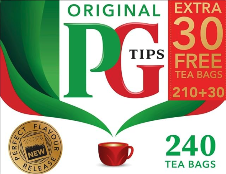 PG tips tea for work setup