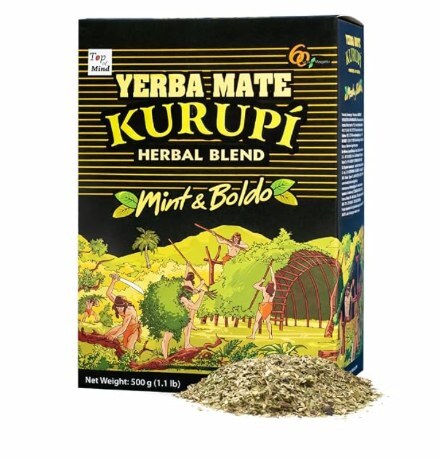 Kurupí Yerba Mate Menta y Boldo, 500g