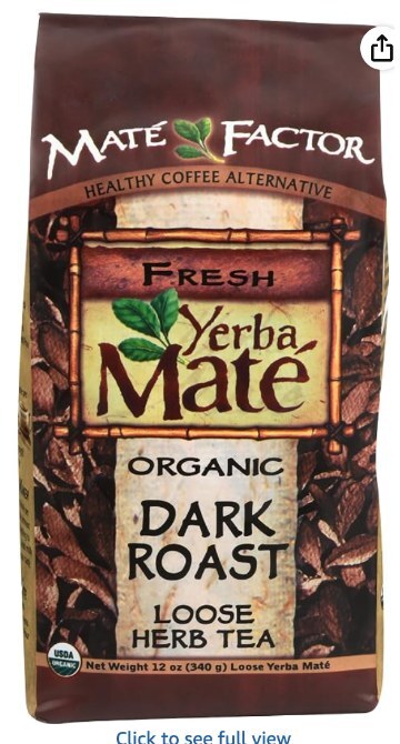 The Mate Factor Organic Dark Roast Loose Yerba Mate, 12 oz